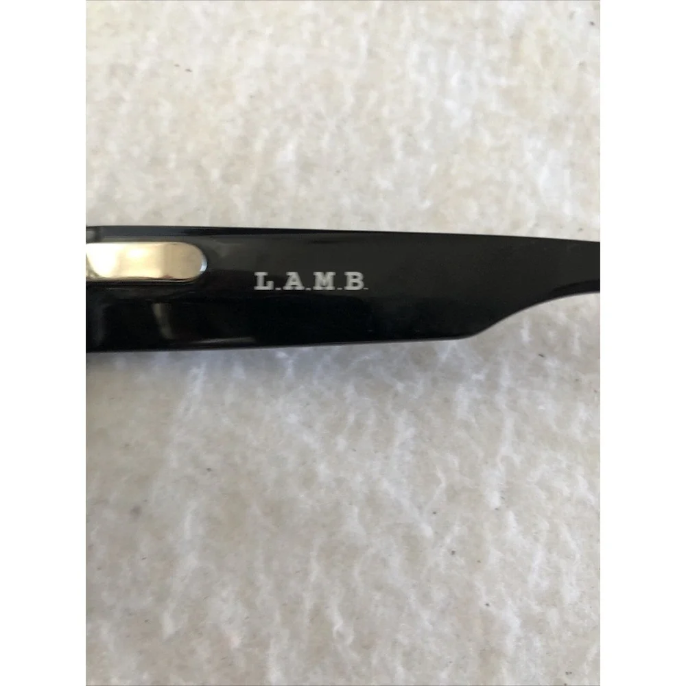 L.A.M.B. LAMB SUN LA503 Blk/white Crossed Lines, Sunglasses 50 20 135